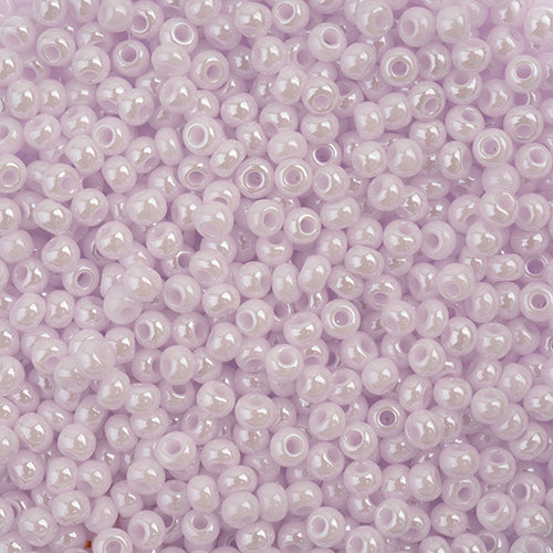 11/0 Preciosa Seed Beads Opaque Natural Pink Luster, 23g Bag