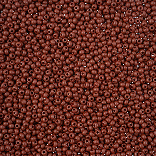 10/0 Preciosa PermaLux Seed Bead Dyed Chalk Brown, 22g Vial