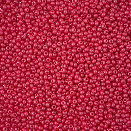 10/0 Preciosa PermaLux Seed Bead Dyed Chalk Fuchsia, 22g Vial