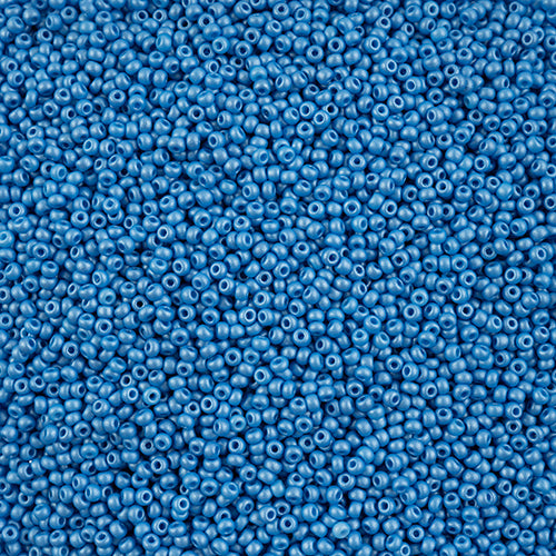 10/0 Preciosa PermaLux Seed Bead Dyed Chalk Light Blue, 22g Vial