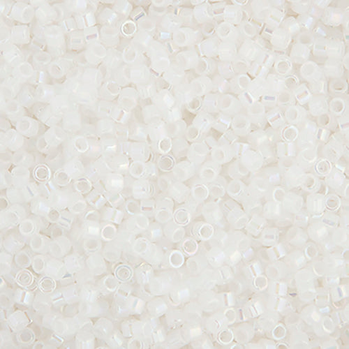 Delica 11/0 RD #0231 Crystal White Ceylon 5.2g Vial