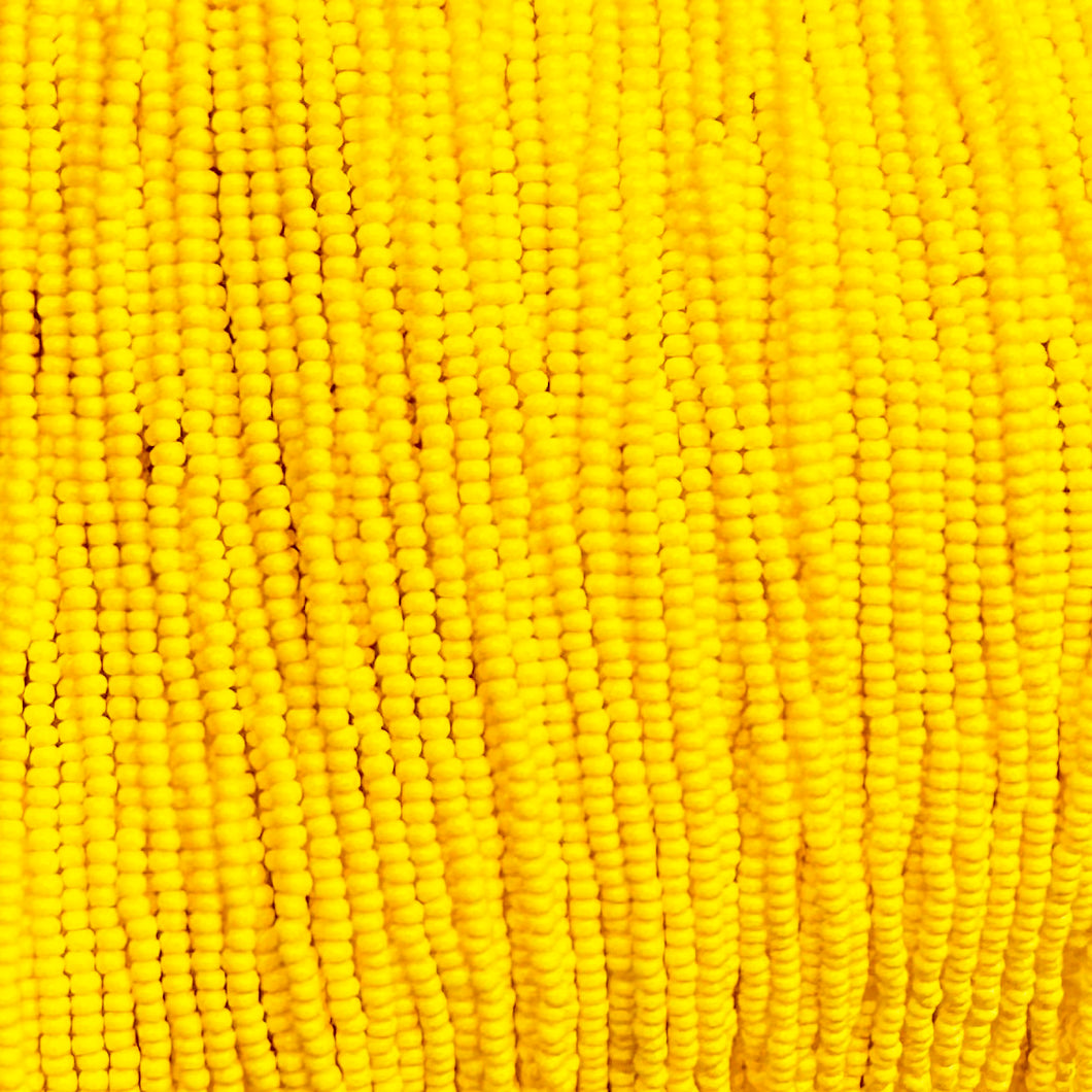 11/0 Preciosa Seed Beads Opaque Light Yellow Hank