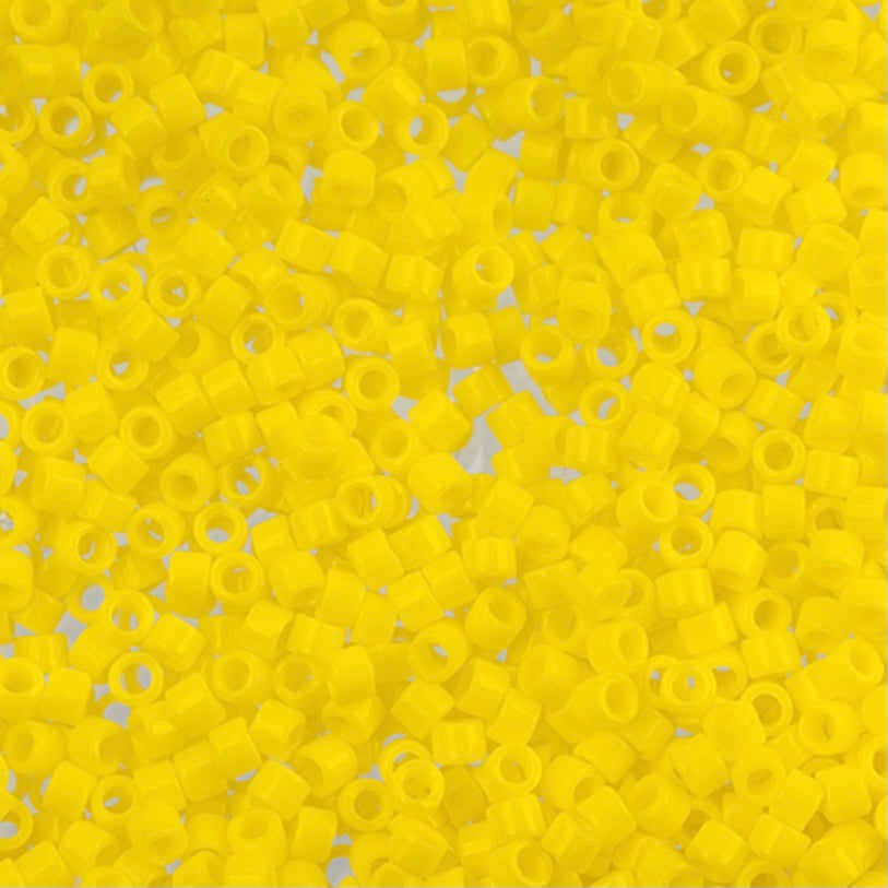 Delica 11/0 RD #0721 Yellow Opaque 50g Bag