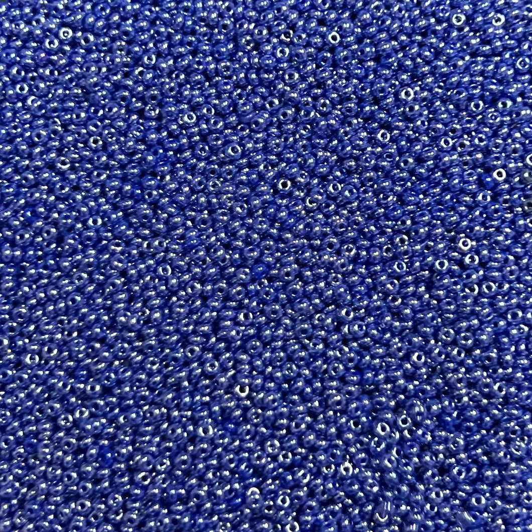 10/0 Preciosa Seed Beads Opaque Blue Luster, Sold in 250g or 50g