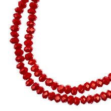 Load image into Gallery viewer, Crystal Lane Rondelle 2 Strand 7in (apx246pcs) 1.5x2.5mm Opaque Red
