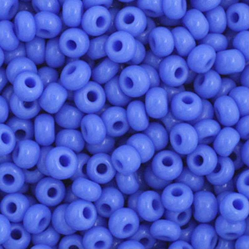 11/0 Preciosa Seed Beads Opaque Blue