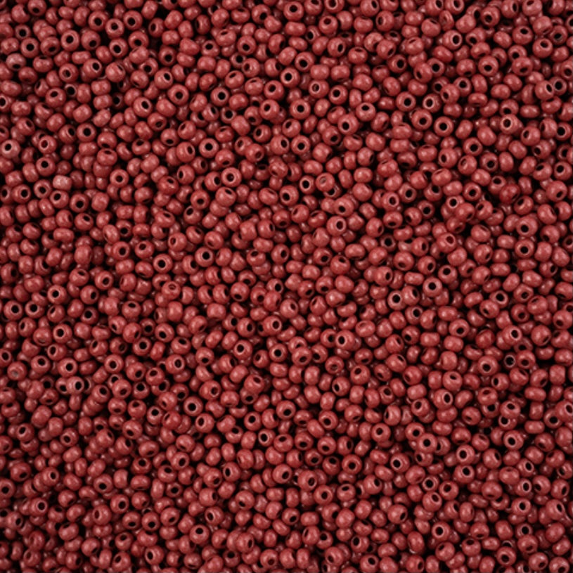 11/0 Preciosa Seed Beads Terra Intensive Brown 23g Bag/23g Vial