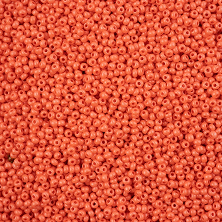11/0 Preciosa Seed Beads Terra Intensive Orange 23g bag