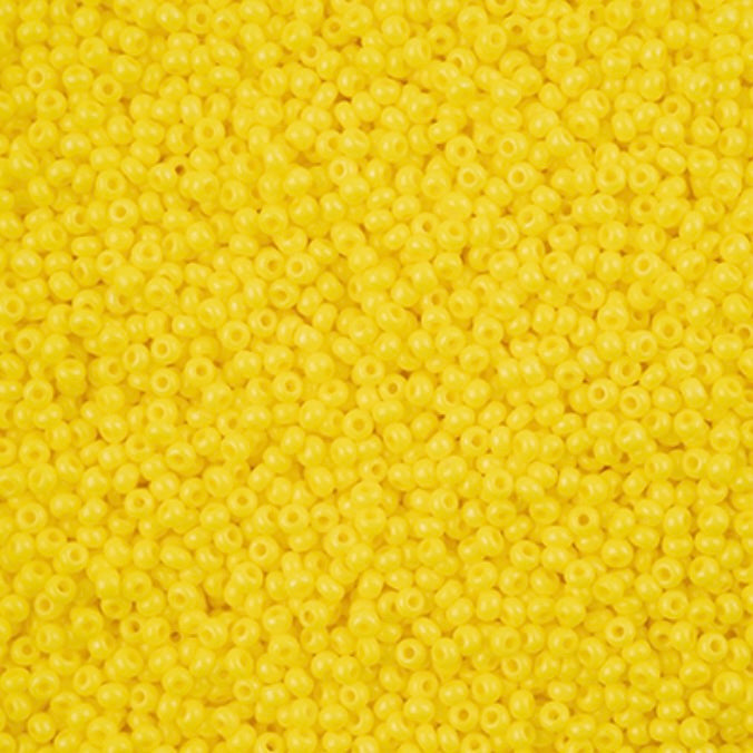 11/0 Preciosa Seed Beads Terra Intensive Yellow 23g bag