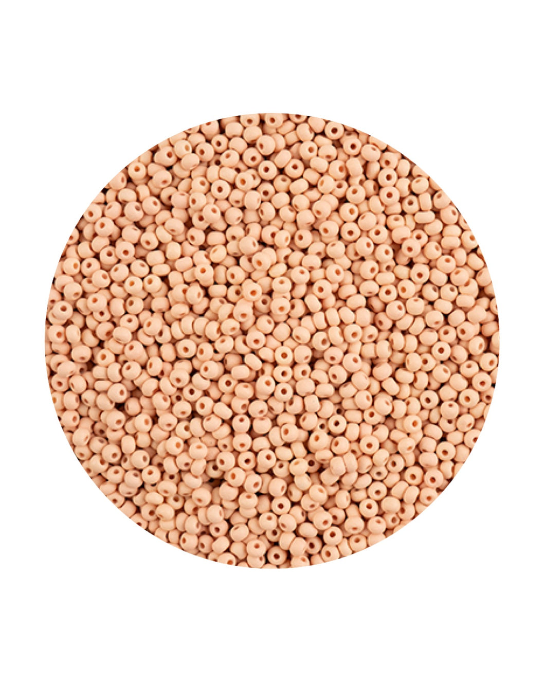 11/0 Preciosa Permalux Seed Beads Dyed Chalk Apricot Matte, 23g Bags