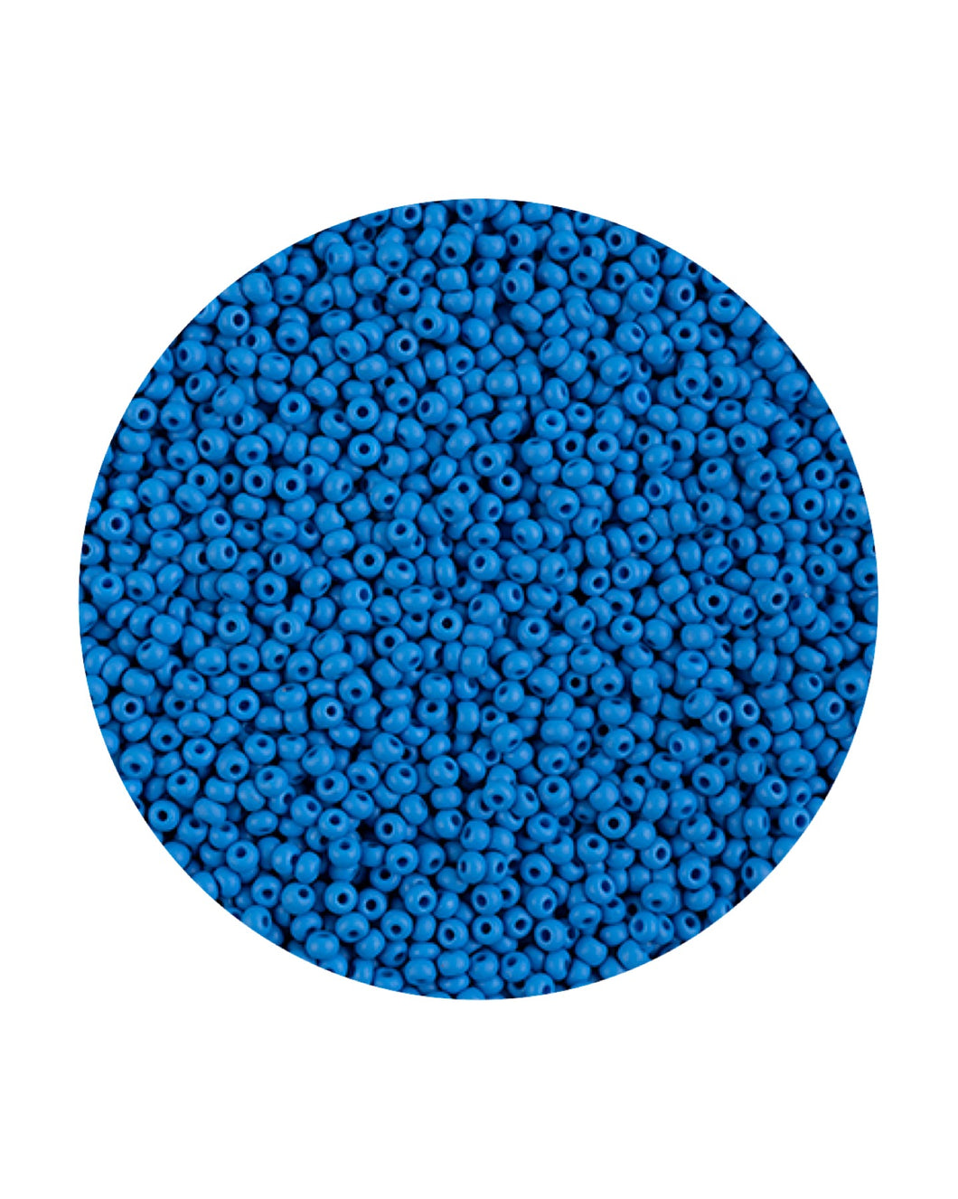 11/0 Preciosa Permalux Seed Beads Dyed Chalk Blue Matte, 23g Bags