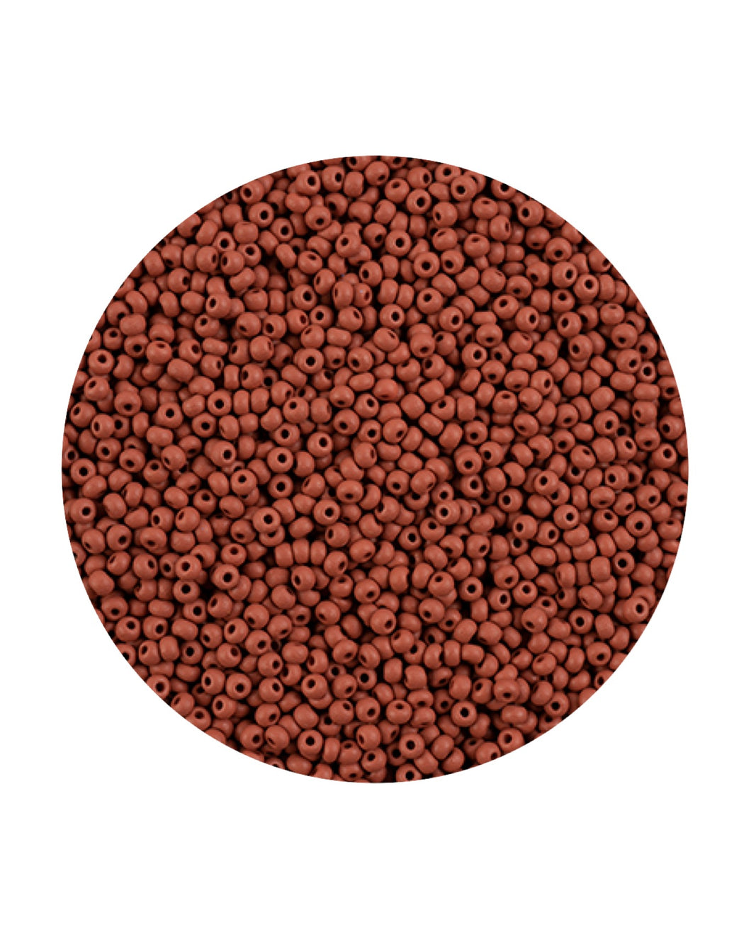 11/0 Preciosa Permalux Seed Beads Dyed Chalk Brown Matte, 23g Bags