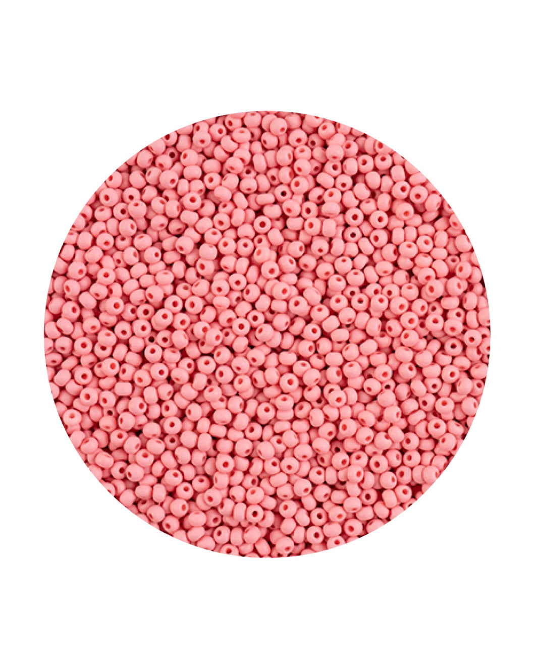 11/0 Preciosa Permalux Seed Beads Dyed Chalk Pink Matte, 23g Bags