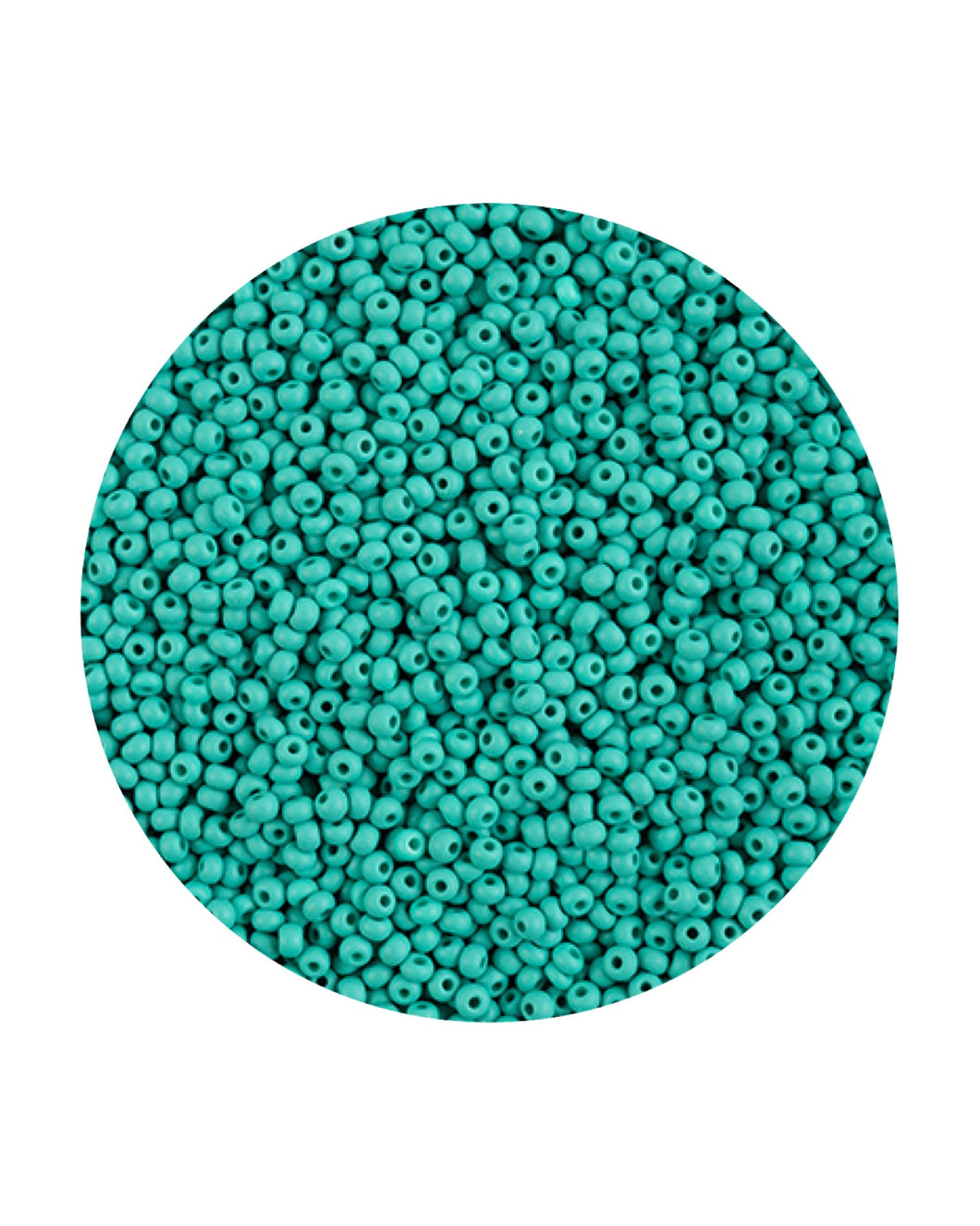 11/0 Preciosa Permalux Seed Beads Dyed Chalk Sea Green Matte, 23g Bags