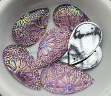 Load image into Gallery viewer, Floral Resin Teardrop 16*28. Other Colours Available
