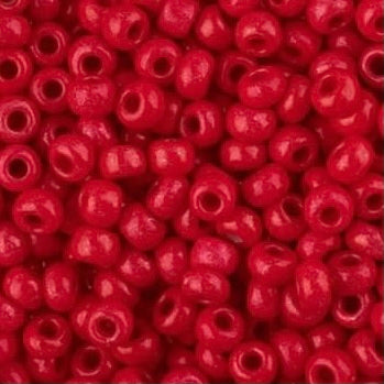8/0 Preciosa Terra Intensive Seed Beads Red, 22g Vial