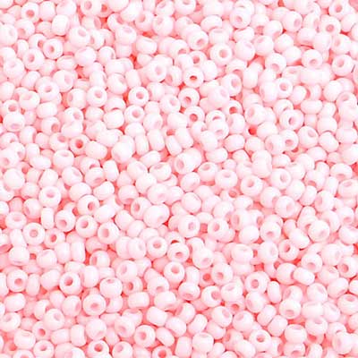 10/0 Preciosa Seed Beads Dyed Chalk Light Pink SOLGEL