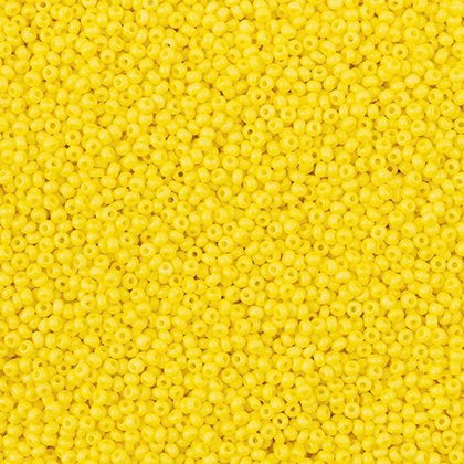 11/0 Preciosa Seed Beads Terra Intensive Yellow Matte 22g Vial