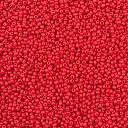 11/0 Preciosa Seed Beads Terra Intensive Red Matte 22g Vial