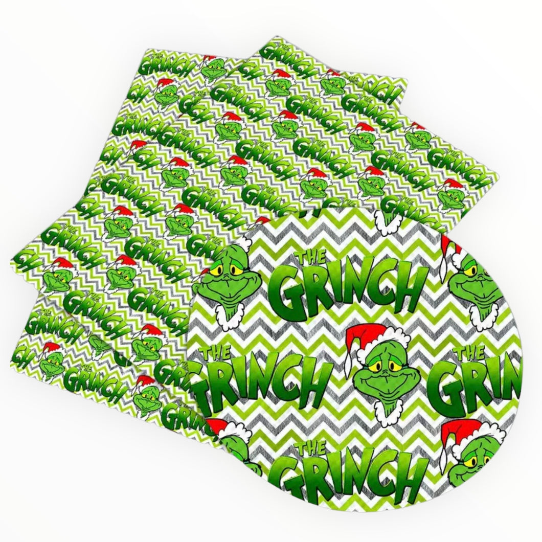 8*12 Inch Vinyl Backing Material - The Grinch