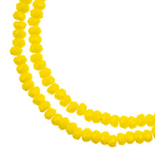 Load image into Gallery viewer, Crystal Lane Rondelle 2 Strand 7in (apx246pcs)1.5x2.5mm Opaque Yellow
