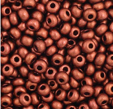 11/0 Preciosa Seed Beads Metallic Copper