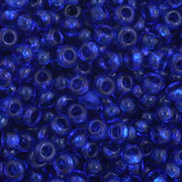 11/0 Preciosa Seed Beads Transparent Navy Blue