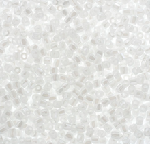 Load image into Gallery viewer, 3-Cut 9/0 Czech Seed Beads Opaque Pearl White, 22g Bag or Strung
