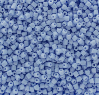 3-Cut 9/0 Czech Seed Beads Opaque Powder Blue, 22g Bag or Strung