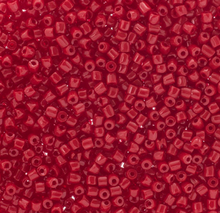 Load image into Gallery viewer, 3-Cut 9/0 Czech Seed Bead Opaque Medium Red, 22g Bag or Strung
