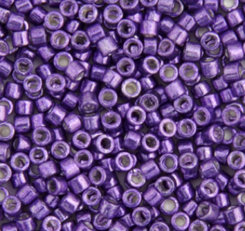 Delica 11/0 RD #0430 Dark Lilac Opaque Glavanized-Dyed 5.2g Vial