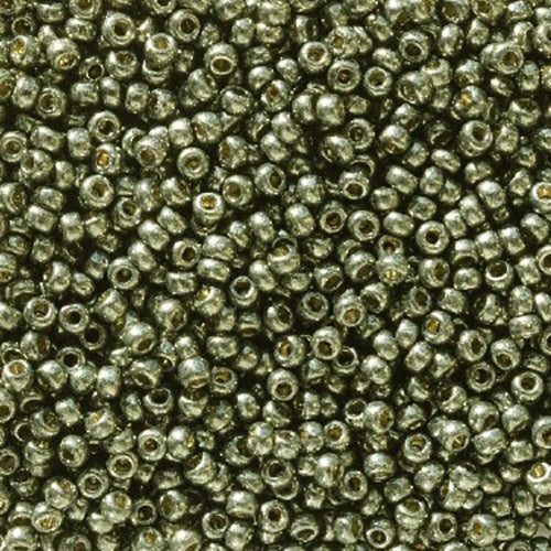 11/0 Miyuki Seed Beads Duracoat Galvanized Olivine