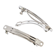 Load image into Gallery viewer, Findings -   2 3/8in. Hair Barrettes Silver 2pcs
