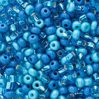 6/0 Preciosa Seed Beads Aquamarine Seed bead, 24g Vial