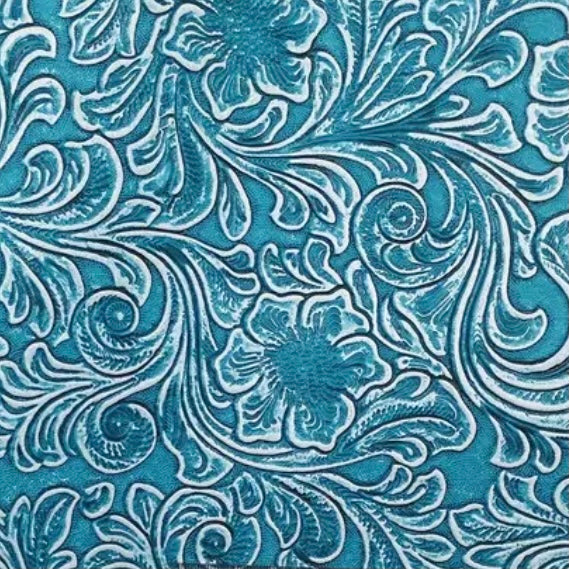 Flower Embossed Vinyl Backing Material 8*12 Inches, See other colours available