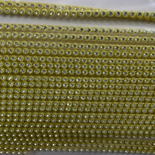 Load image into Gallery viewer, 1 Yard SS6 Crystal Plastic Rhinestone Banding * See other colour options
