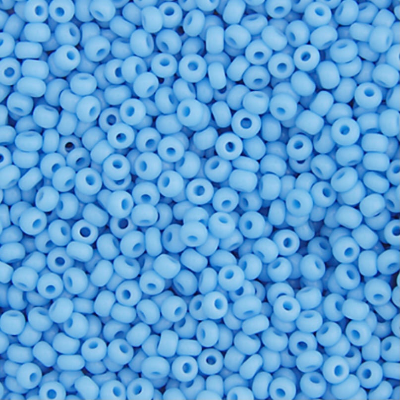 10/0 Preciosa Seed Beads Opaque Light Blue