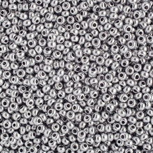 Load image into Gallery viewer, 10/0 Preciosa Seed Beads Metallic Silver
