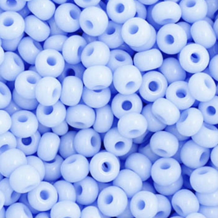 11/0 Preciosa Seed Beads Opaque Powder Blue