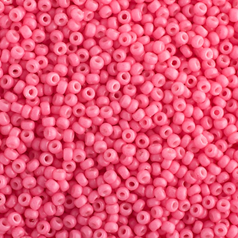 11/0 Miyuki Seed Beads Bubblegum Pink Opaque Duracoat