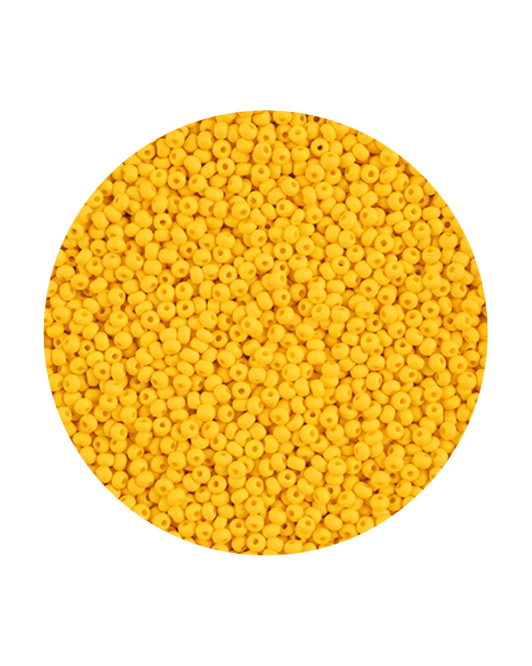 11/0 Preciosa Permalux Seed Beads Dyed Chalk Dark Yellow Matte, 23g Bags