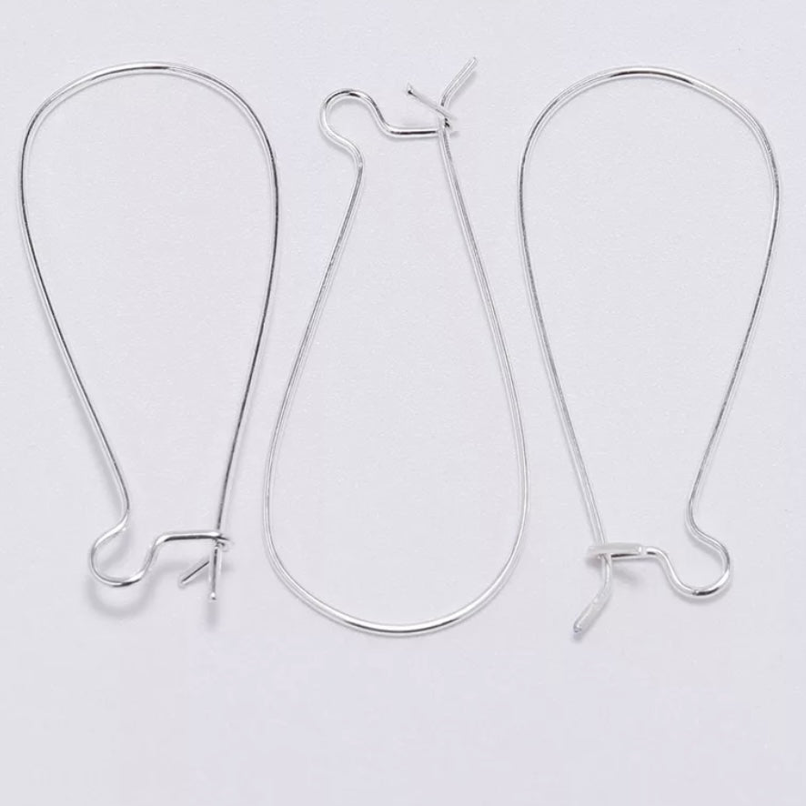 Kidney Hook Earrings, Assorted Colours & Sizes, See Drop Down, **Sold in Packages of 5 Pairs**