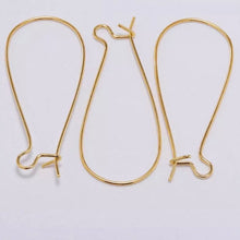 Load image into Gallery viewer, Kidney Hook Earrings, Assorted Colours &amp; Sizes, See Drop Down, **Sold in Packages of 5 Pairs**
