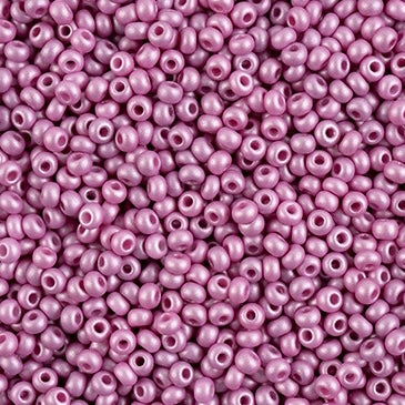 8/0 Preciosa Permalux Seed Beads Dyed Chalk Violet, 23g Vial