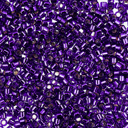 Delica 11/0 RD #0610 Dark Violet Silver Lined 5.2g Vial