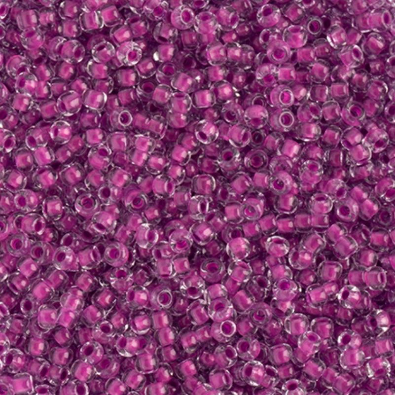 10/0 Preciosa Seed Beads Crystal C/L Neon Purple