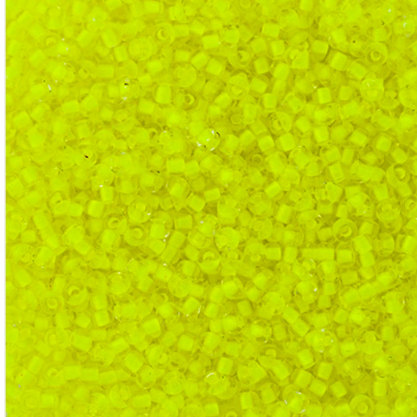10/0 Preciosa Seed Beads Crystal C/L Neon Yellow