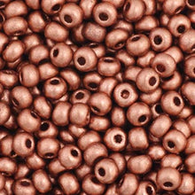 Load image into Gallery viewer, 11/0 Preciosa Seed Beads Metallic Light Copper
