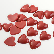 Load image into Gallery viewer, 18mm Heart Shaped, Glue On Gloss Resin Gems, Sold in Pairs, See Dropdown for other Colours
