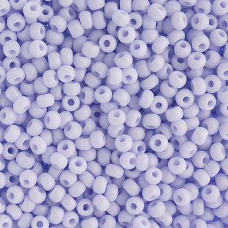 8/0 Preciosa Seed Beads Opaque Natural Lilac 22g Vial